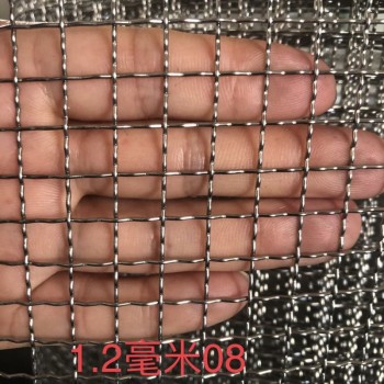1.2毫米粗8毫米孔的不锈钢编织筛网