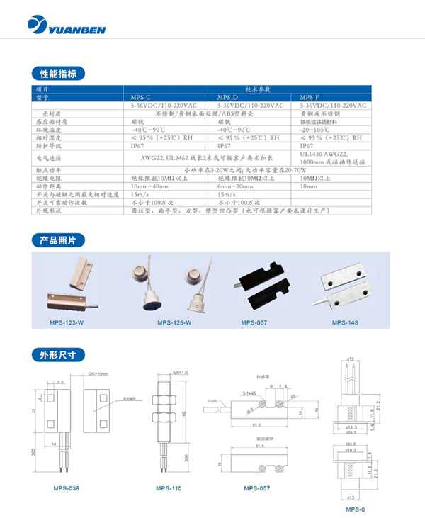 MPS系列接近开关-2