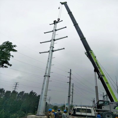 河北35kv电力钢杆 生产厂家 电力钢管杆 地脚螺栓