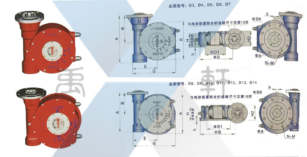 QDX3-D13电动蜗轮箱(图1)