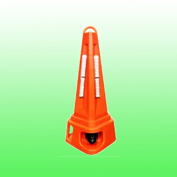 成都声光路锥报警器 道路施工声光警示路锥报价