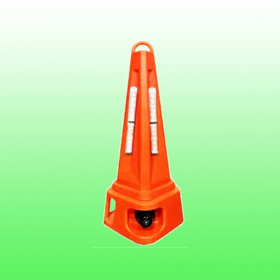 成都声光路锥报警器 道路施工声光警示路锥报价