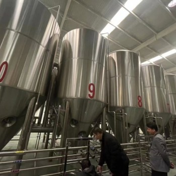 新疆啤酒厂自动化精酿啤酒设备定做工厂10吨啤酒设备