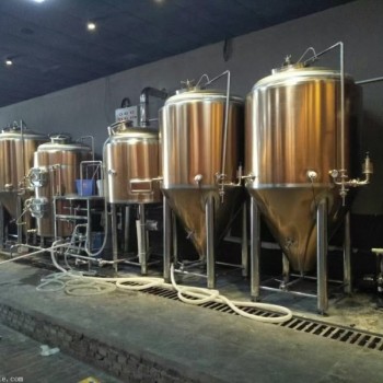 威海小型精酿啤酒设备1000升不锈钢自动化啤酒设备