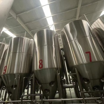 重庆啤酒厂大型精酿啤酒设备 10吨啤酒设备 发酵罐
