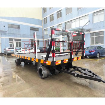 30T重型平板拖车 带活动插装立柱工具拖车 30T重型平板拖车 带活动插装立柱工具拖车