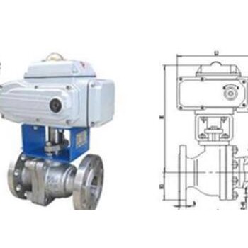 电动切断球阀 ZDRR型电动O型切断球阀