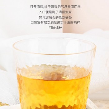 熟梅酒配制酒贴牌定制代加工OEM生产厂家山东