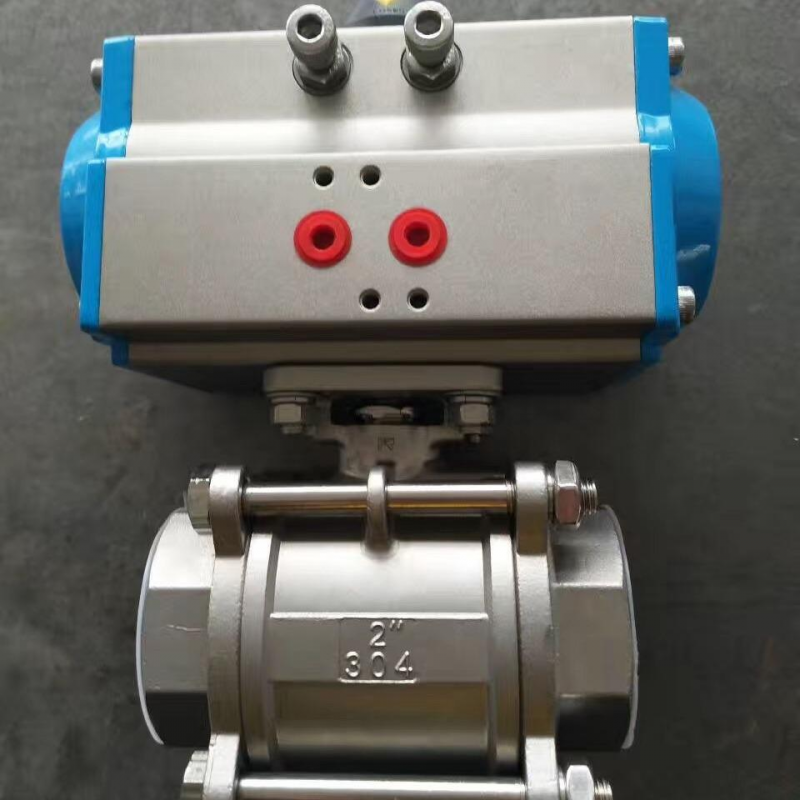 气动三片式球阀3