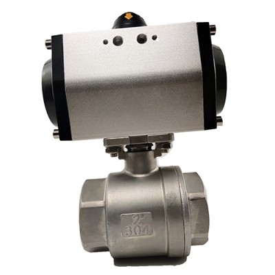 气动球阀Q611F 二片式气动球阀