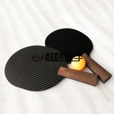 碳纤维加固木把手乒乓拍底板 低风阻拍型 新手入门/比赛备用拍