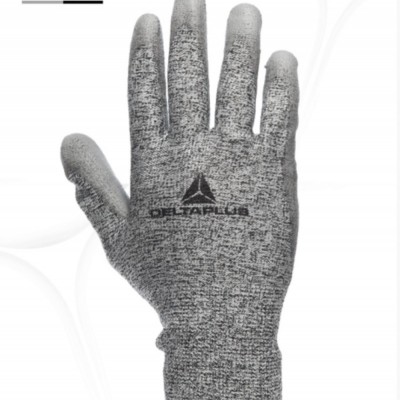 代尔塔D级PU涂层防割手套经济三副装款