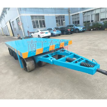 40吨重型平板拖车 无动力牵引全挂工具拖车