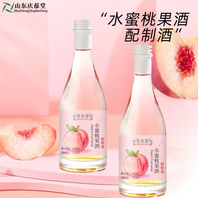 水蜜桃果酒配制酒露酒贴牌OEM