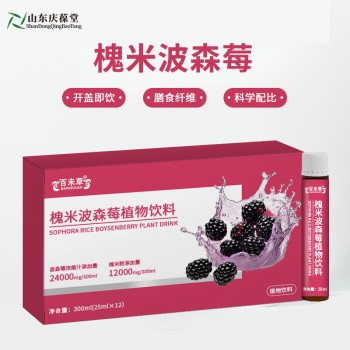 槐米波森莓植物饮料定制灌装生产山东庆葆堂