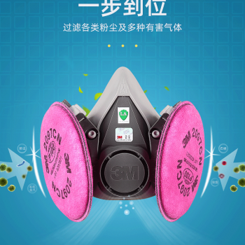 3M6200半面型防护面罩（中号）