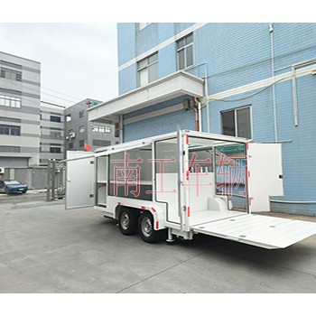 2吨消防器材用半电动拖车 厢式ATV拖车