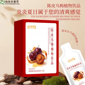 陈皮乌梅植物饮品定制贴牌代加工OEM生产厂家山东济宁