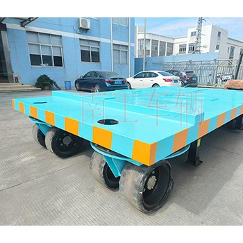 18吨可横移重型平板拖车 四个转盘工具拖车