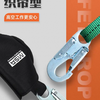 梅思安10208065V系列安全绳织带型小钩 2米