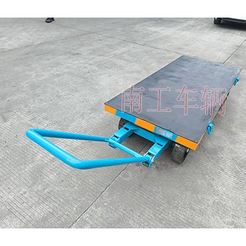 3吨小型平板拖车 带橡胶垫工具车